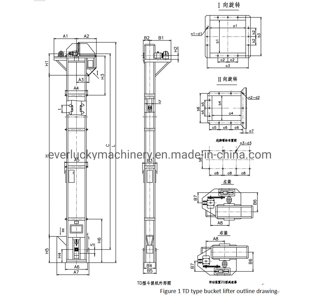 Ne100 Bucket Elevator for Organic Fertilizer