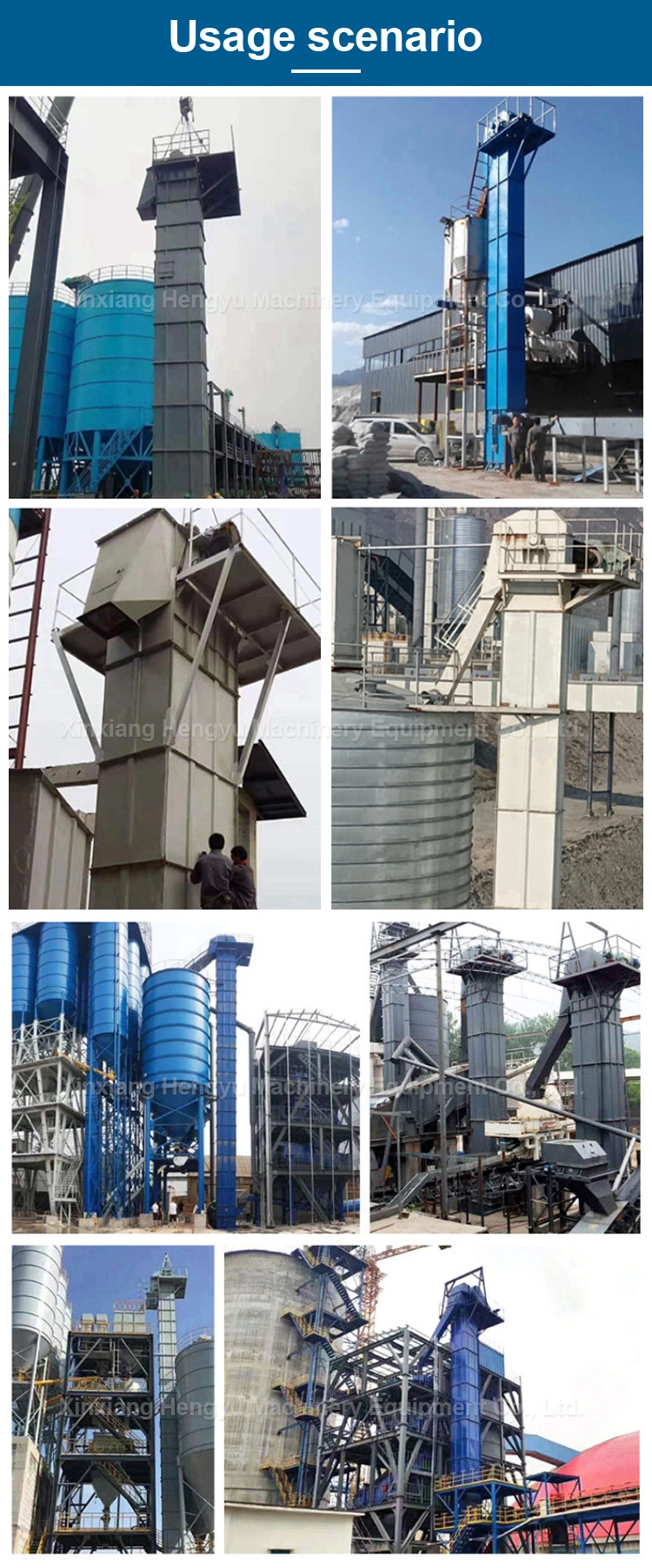 Industrial Material Td/Th/Ne Vertical Chain Belt Bucket Elevator for Cement